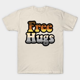 Bear Pride Stripe "Free Hugs"  Light T-Shirt